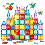 Magnetic Building Blocks Children DIY Construction Sets Star Diamond Magnetic Tiles Montessori Educational Toys for Kids Gift