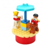 Big Building Blocks Compatible Large Bricks Seesaw Carousel Amusement Park Series Educational Creative Toy Children Kid Toys